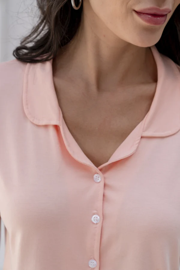 PIJAMA AMERICANO CLARA - SALMON - Imagem 3