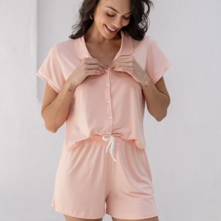PIJAMA AMERICANO CLARA - SALMON