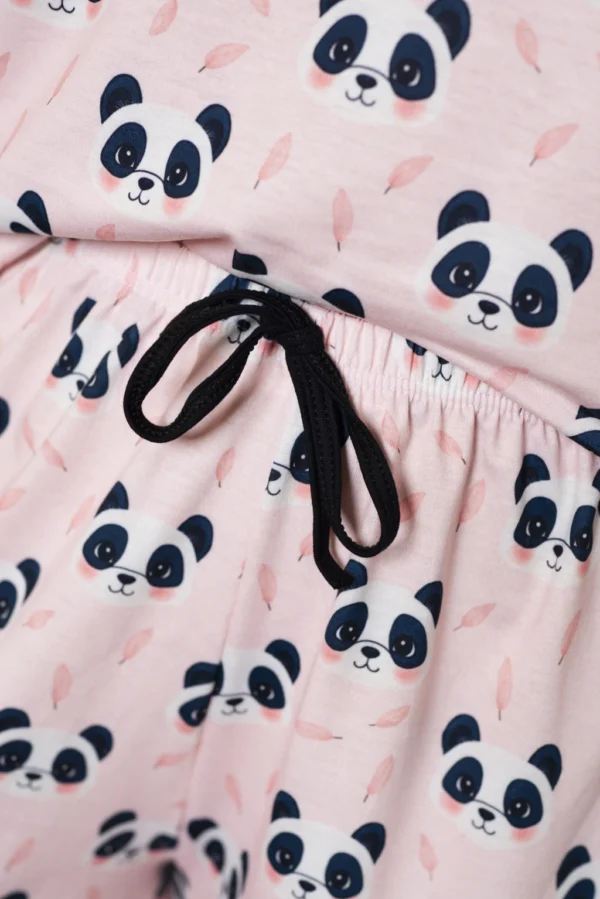 PIJAMA FEMININO ESTAMPADO EMILY - PANDA ROSA - Imagem 2